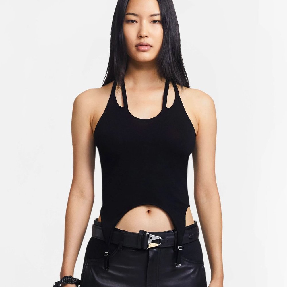 Teardrop Hosiery/Garter Tank Top
